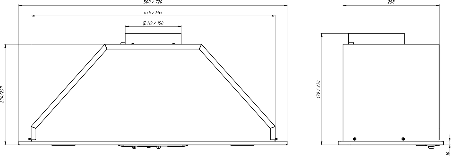Вытяжка встраиваемая Elikor Врезной блок 52П-400-П3Д черный, фото 19