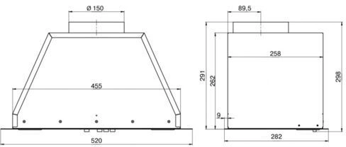 Вытяжка встраиваемая Elikor Врезной блок 52П-400-П3Д черный, фото 7