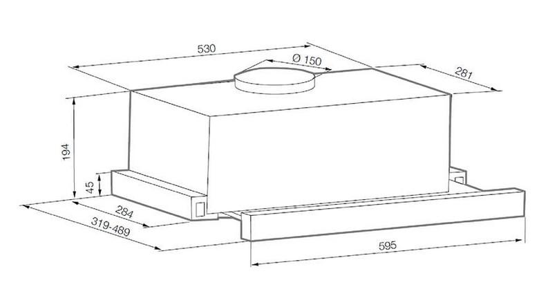 Вытяжка встраиваемая GRAUDE DHF 60.0 EL, фото 2