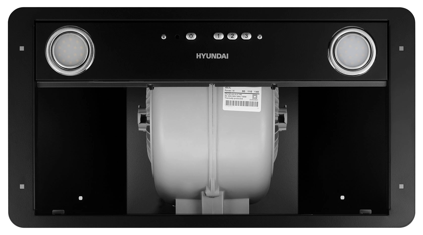 Вытяжка встраиваемая Hyundai HBB 6035 BK, фото 12