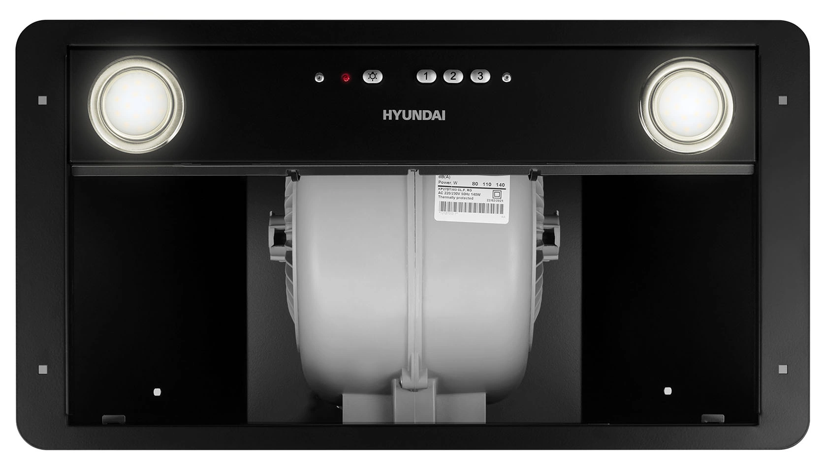 Вытяжка встраиваемая Hyundai HBB 6035 BK, фото 13