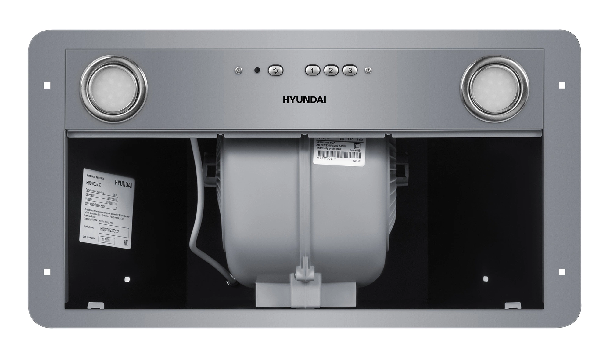 Вытяжка встраиваемая Hyundai HBB 6035 IX, фото 26