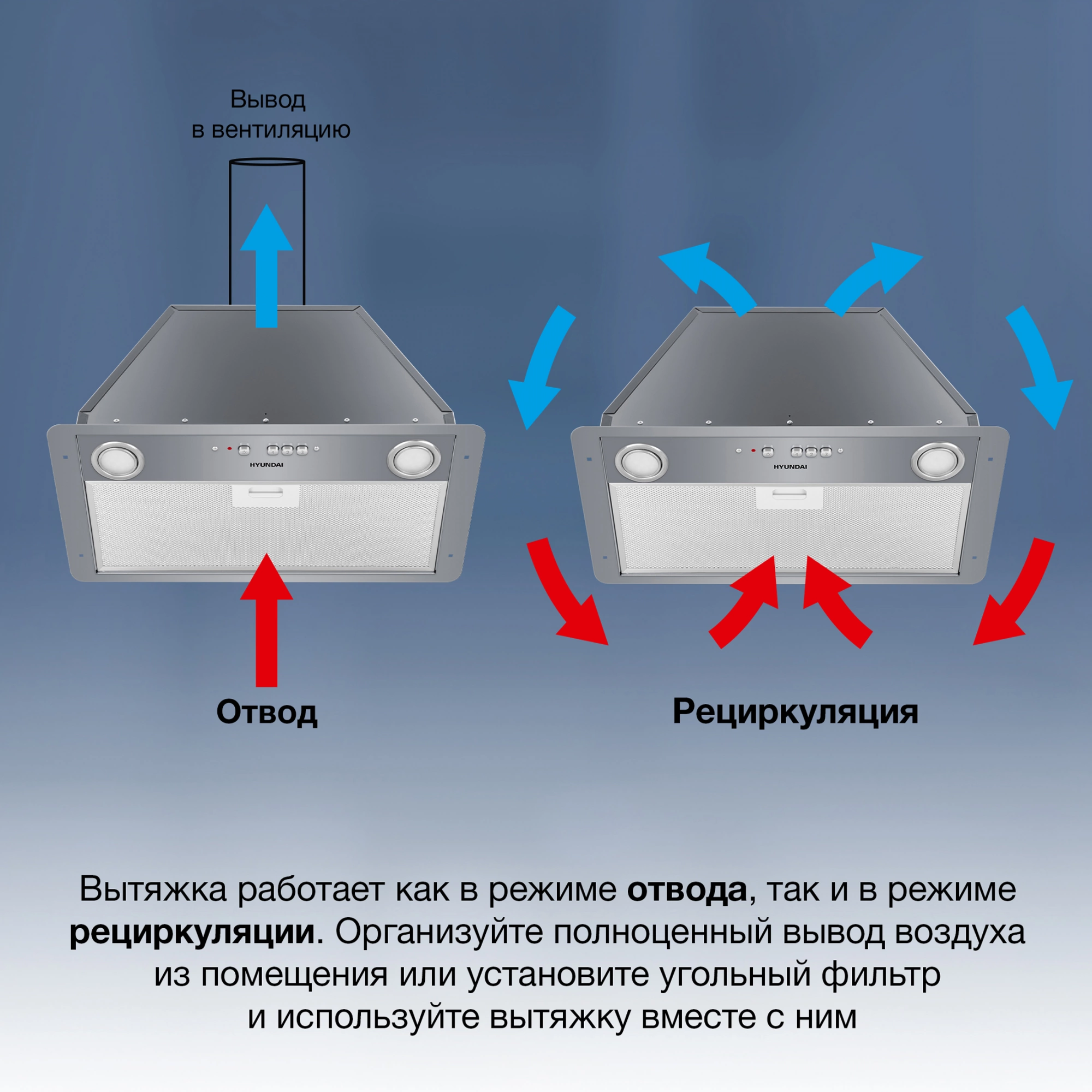 Вытяжка встраиваемая Hyundai HBB 6035 IX, фото 30