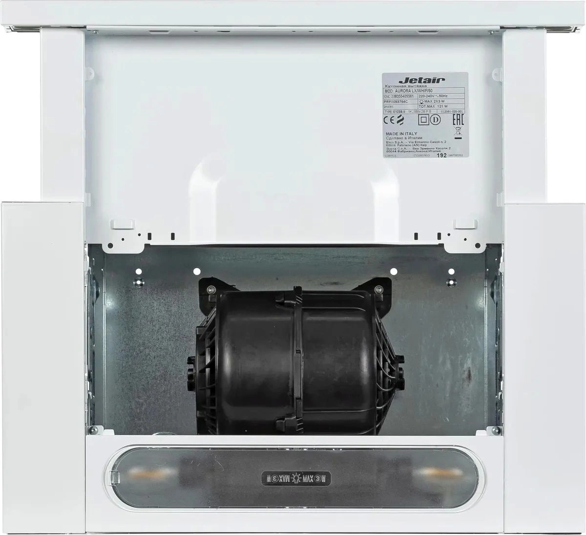 Вытяжка встраиваемая Jet Air Aurora LX/WH/F/50, фото 8