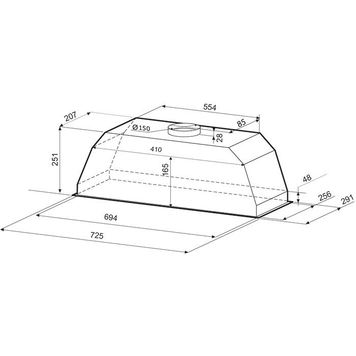 Вытяжка встраиваемая Krona Ameli 900 S, фото 2