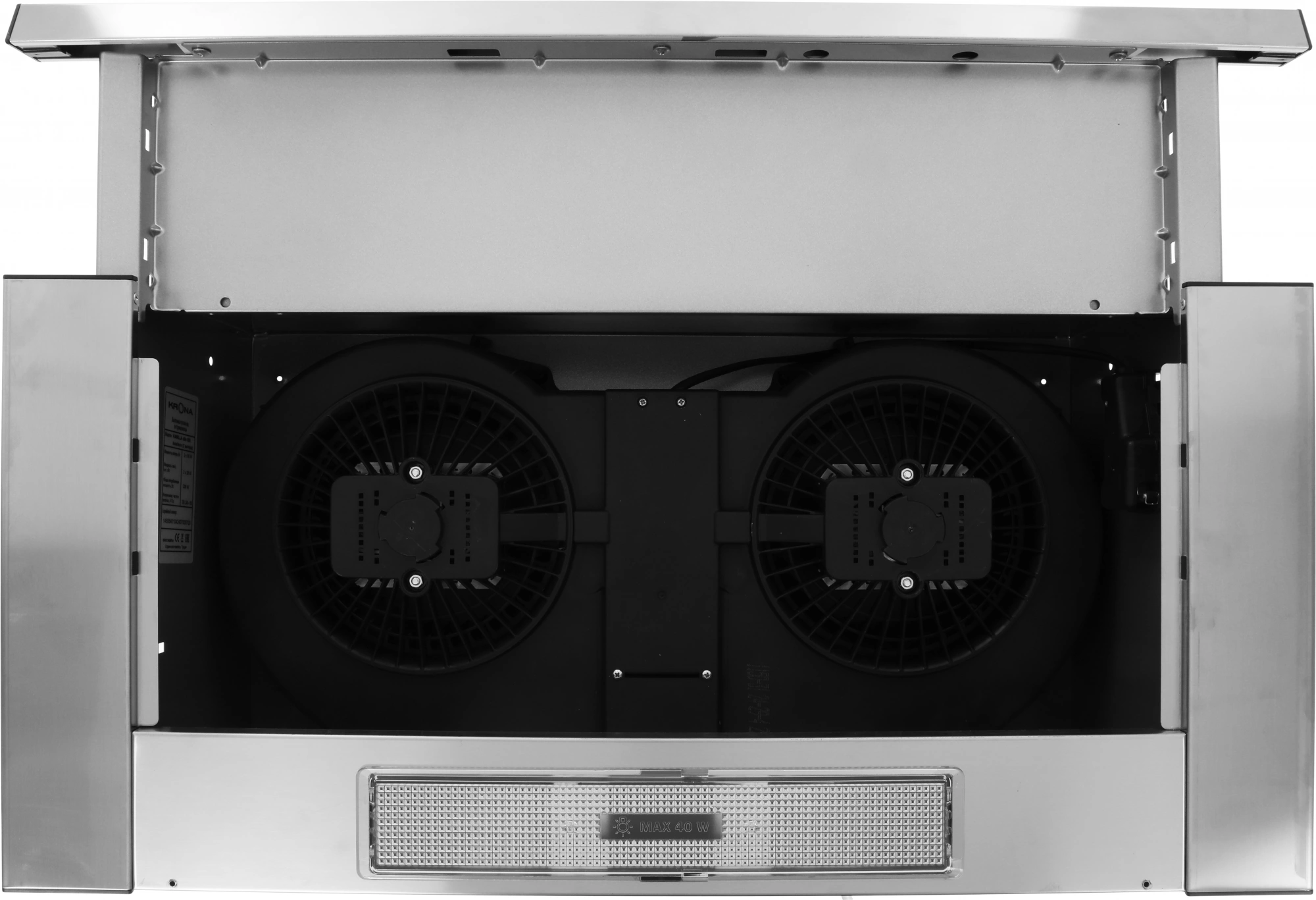 Вытяжка встраиваемая Krona Kamilla 600 slim нерж, фото 7