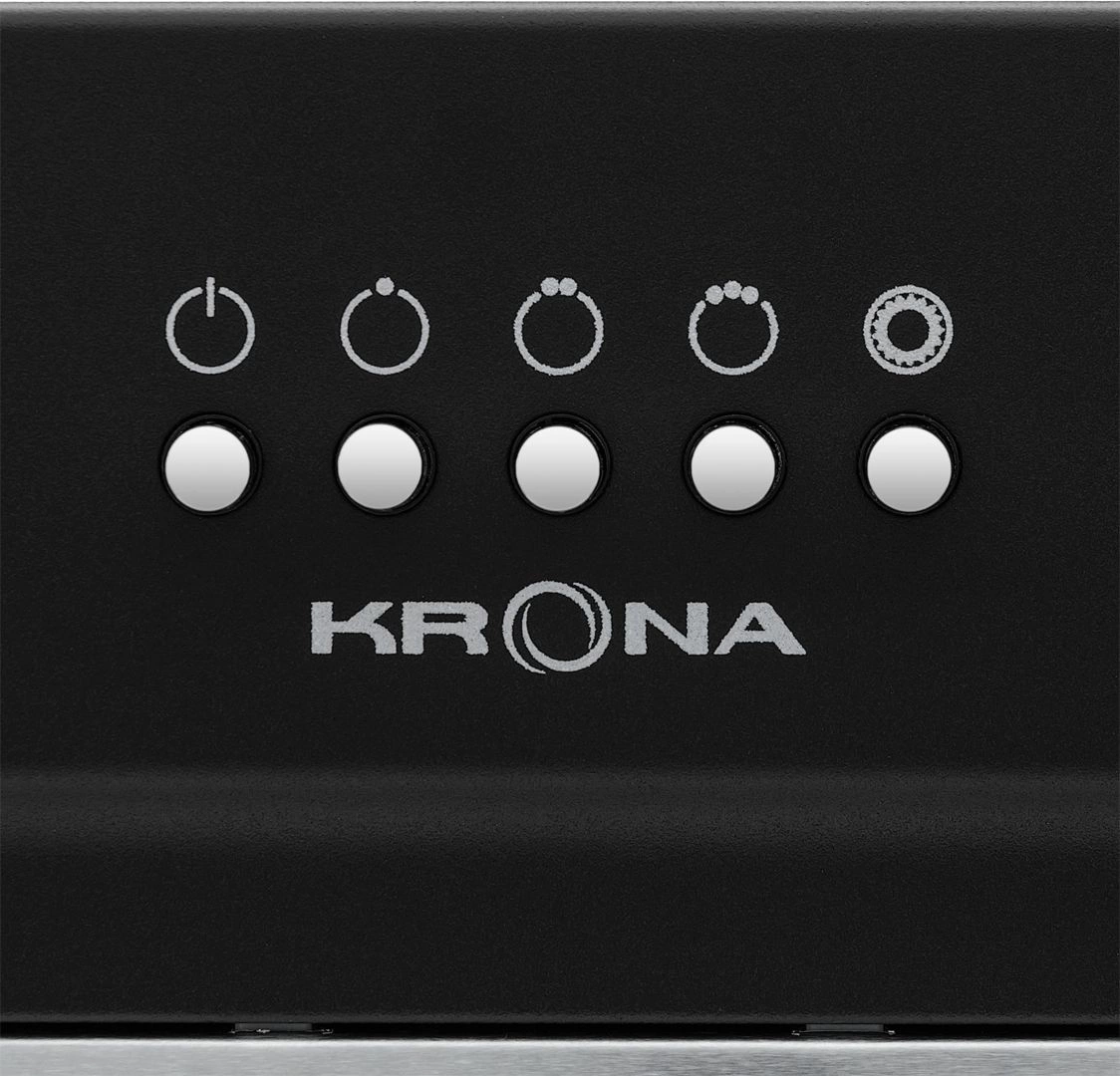 Вытяжка встраиваемая Krona Luisa 600 Black PB, фото 5