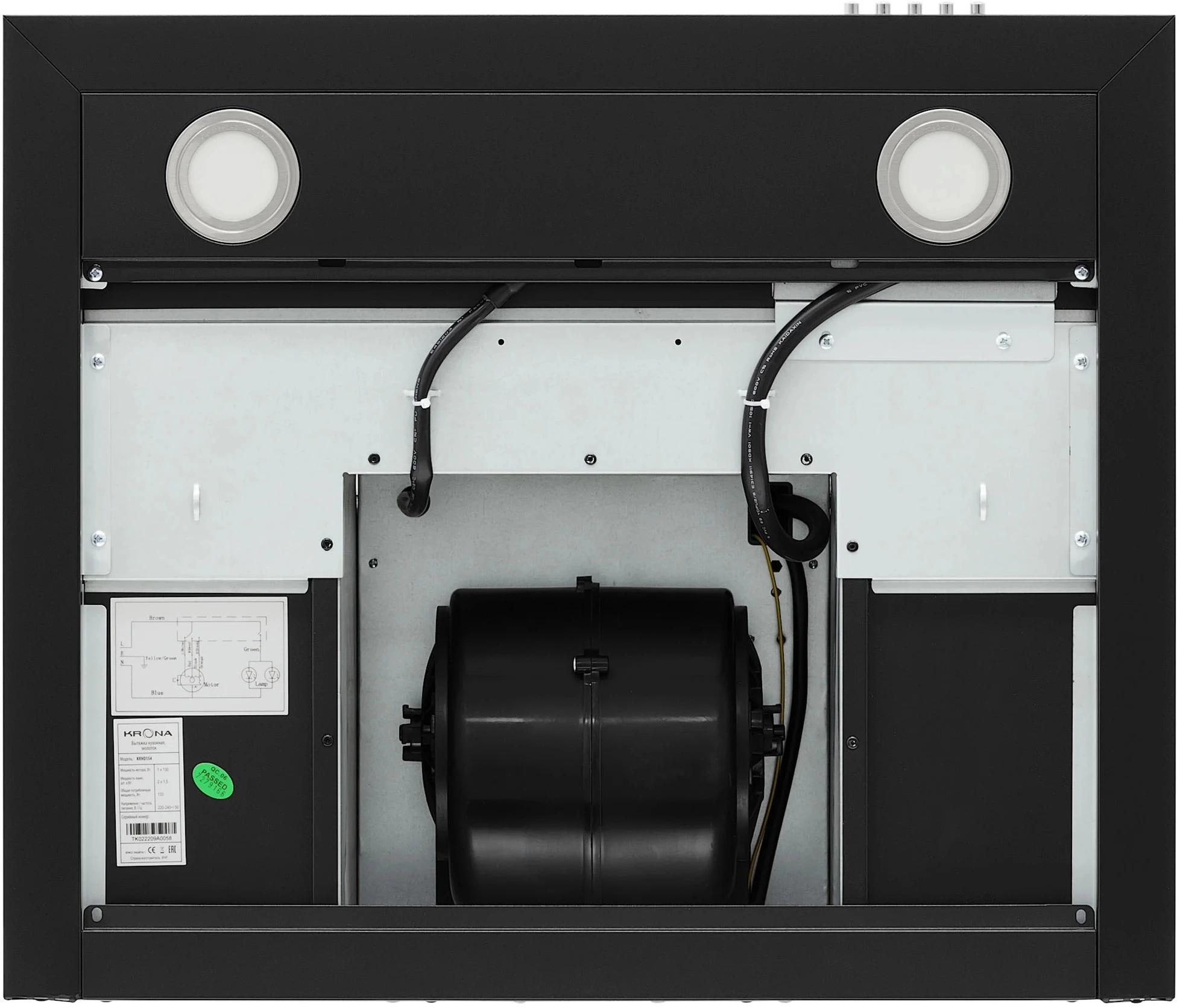 Вытяжка встраиваемая Krona Rina 600 Pb, фото 4