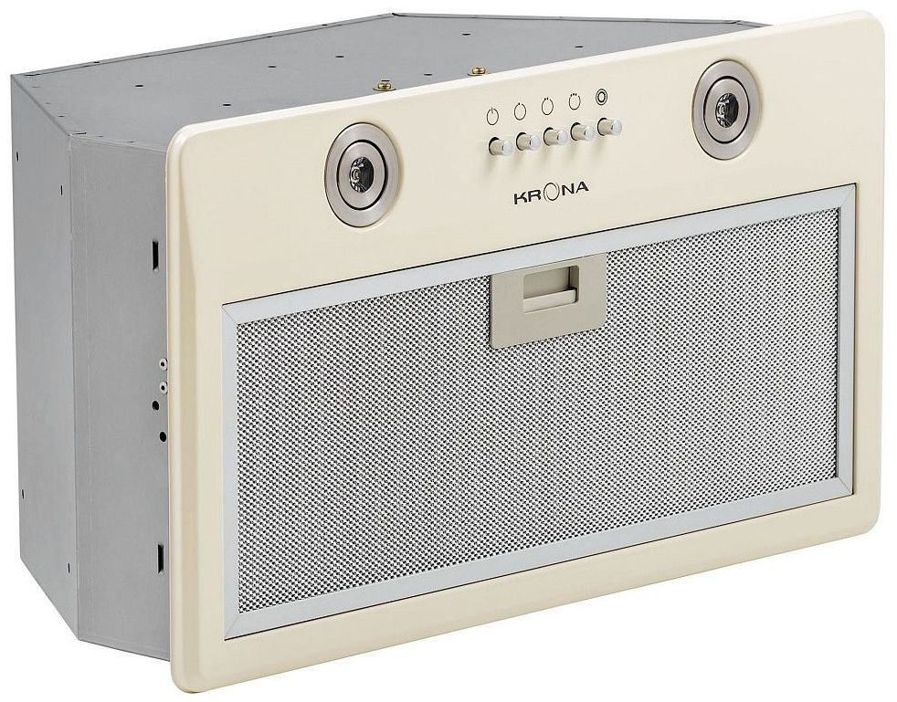 Вытяжка встраиваемая Krona Runa 600 PB слоновая кость, фото 9