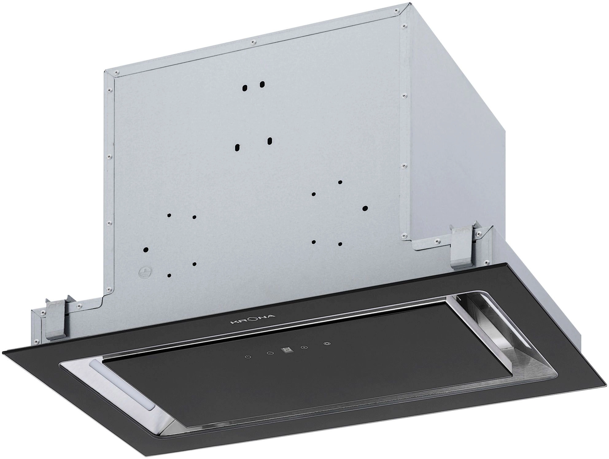 Вытяжка встраиваемая Krona Selina 600 GLASS BLACK S, фото 6