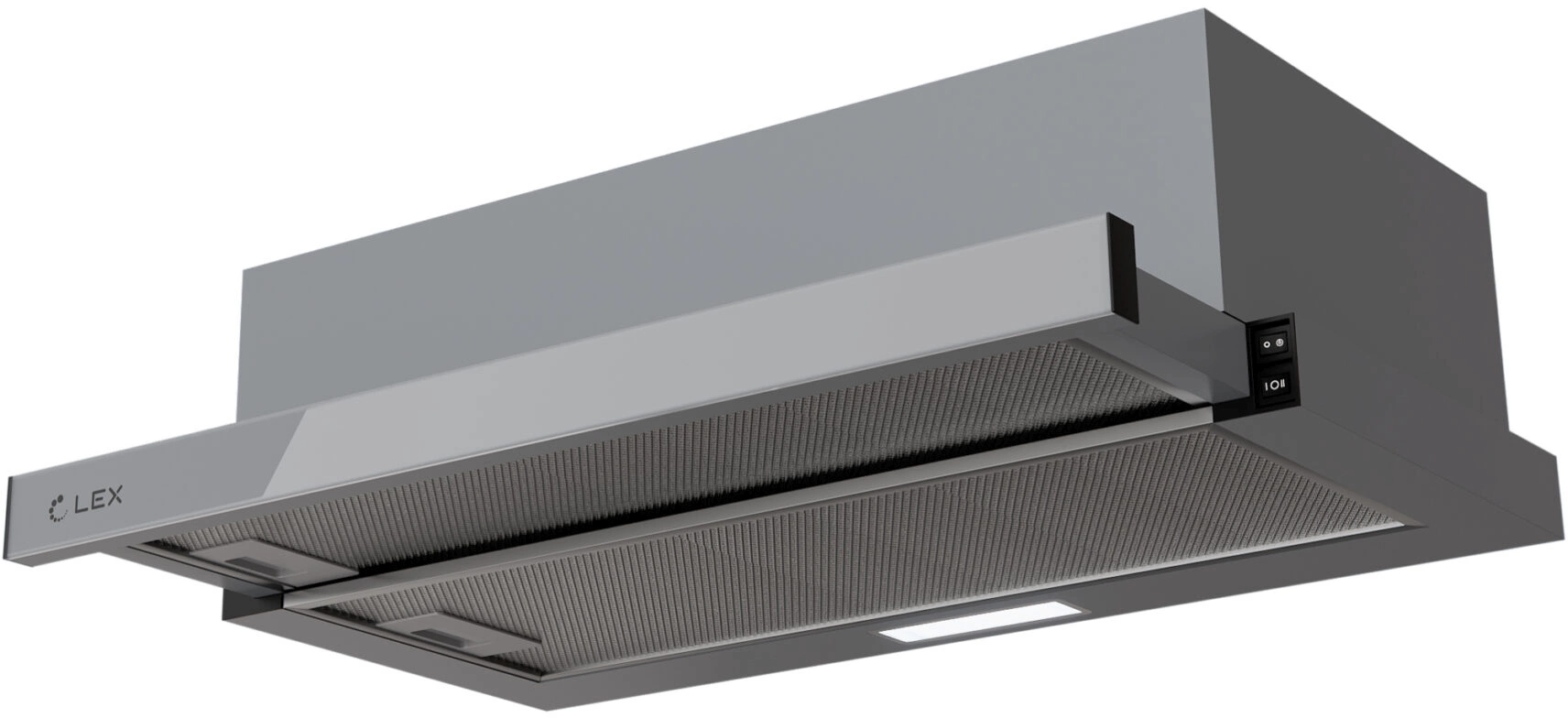 Вытяжка встраиваемая Lex HIDE G 600 серый
