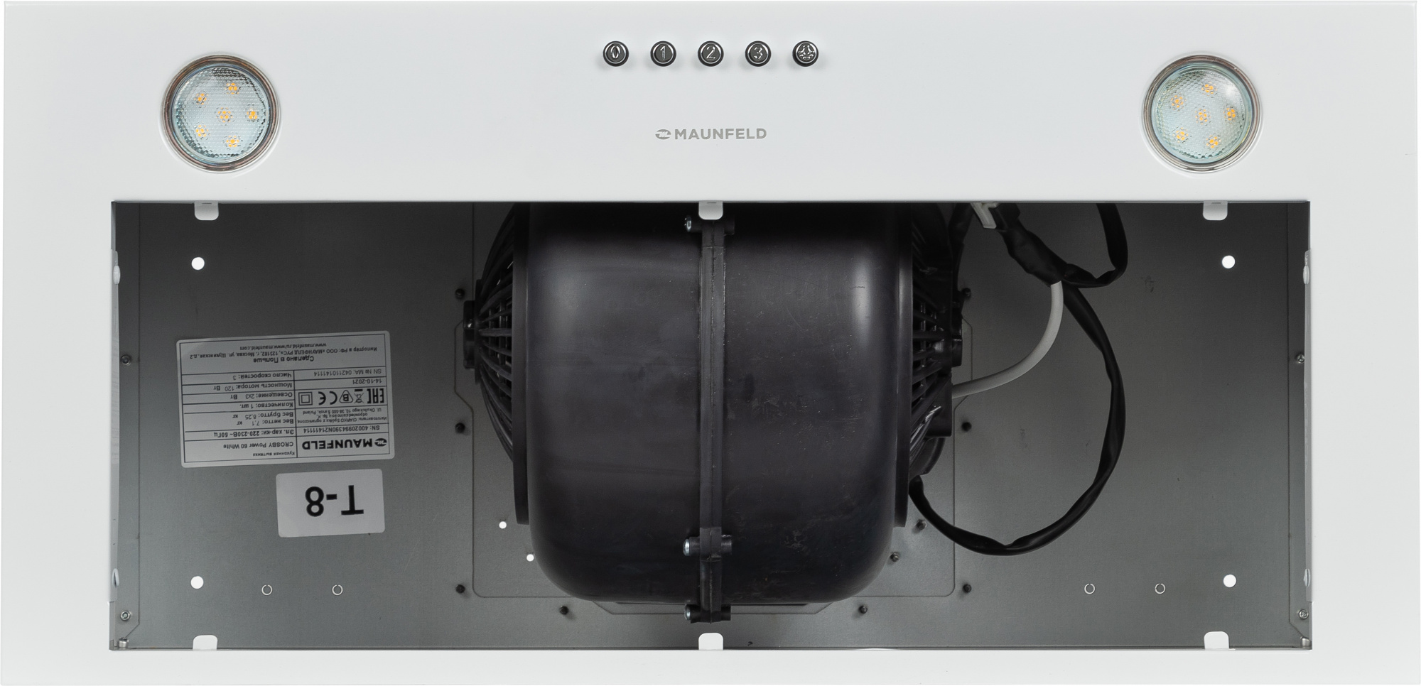 Вытяжка встраиваемая Maunfeld Crosby Power 60 белый, фото 13