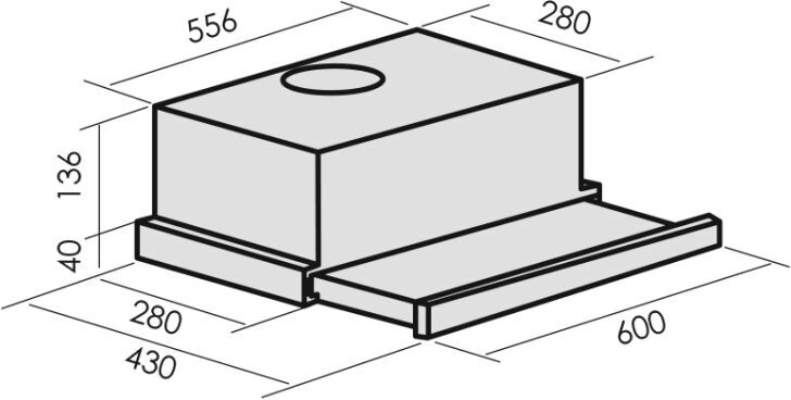 Вытяжка встраиваемая MBS Aralia 160 white, фото 12