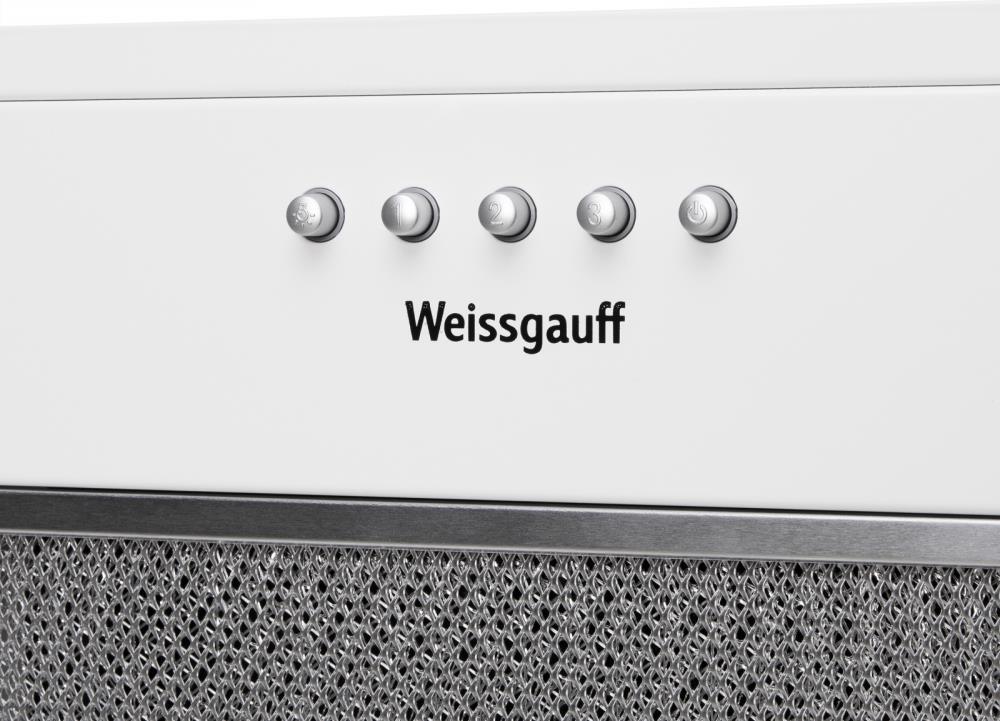 Вытяжка встраиваемая  WEISSGAUFF ALPHA 45 PB WH, фото 4