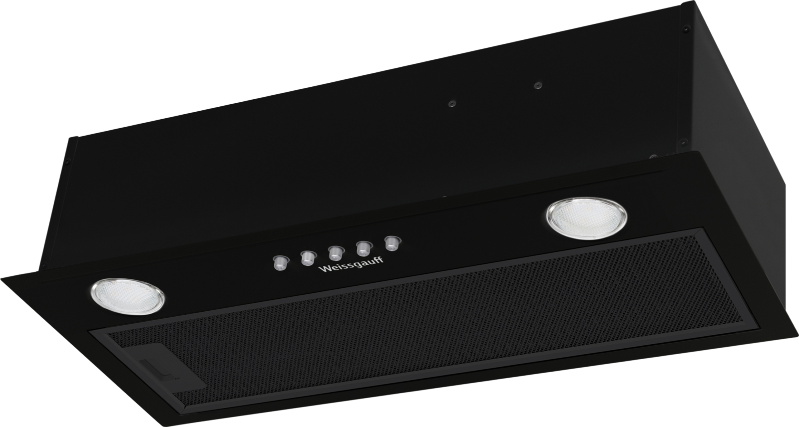 Вытяжка встраиваемая Weissgauff Alpha 50 PB BL