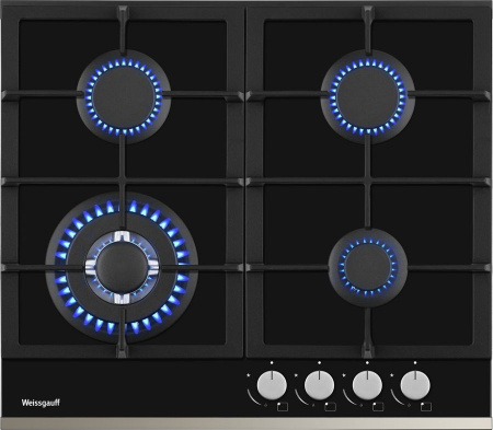 Газовая варочная панель WEISSGAUFF HGG 645 BGXB