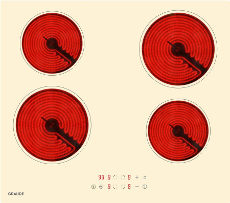 Электрическая варочная панель GRAUDE EK 60.0 C